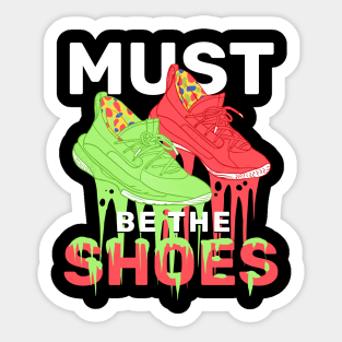 Must Be The Shoes Colorful Luminous Love Basketball Sneakers Gift Sticker